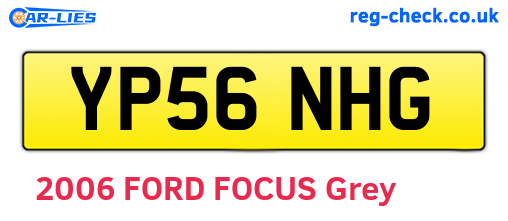 YP56NHG are the vehicle registration plates.