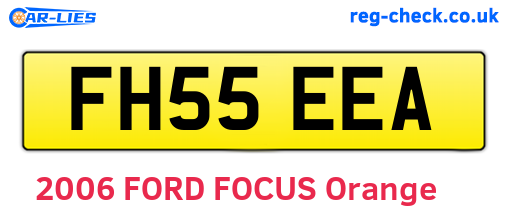 FH55EEA are the vehicle registration plates.