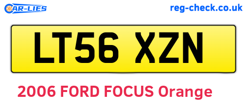 LT56XZN are the vehicle registration plates.