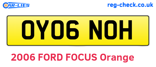 OY06NOH are the vehicle registration plates.