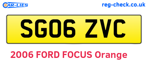 SG06ZVC are the vehicle registration plates.