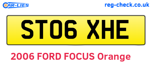 ST06XHE are the vehicle registration plates.