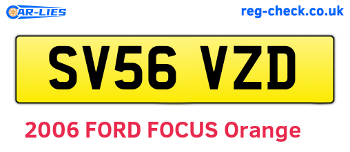 SV56VZD are the vehicle registration plates.