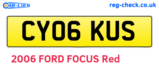 CY06KUS are the vehicle registration plates.