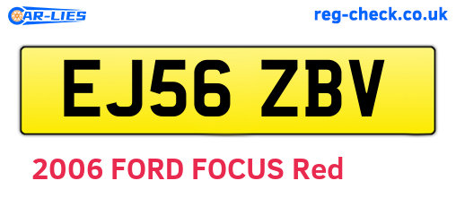 EJ56ZBV are the vehicle registration plates.