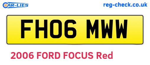 FH06MWW are the vehicle registration plates.