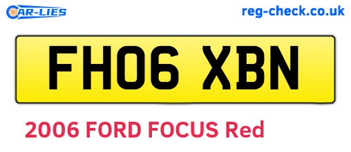 FH06XBN are the vehicle registration plates.