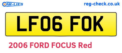LF06FOK are the vehicle registration plates.