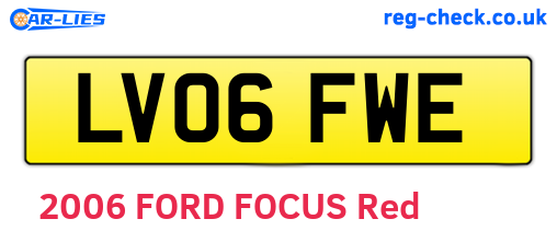 LV06FWE are the vehicle registration plates.