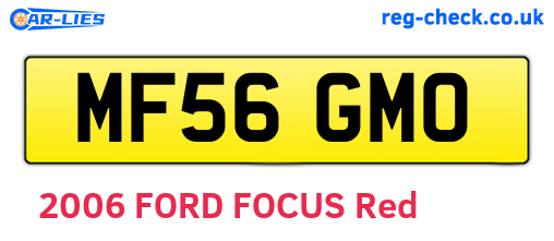 MF56GMO are the vehicle registration plates.
