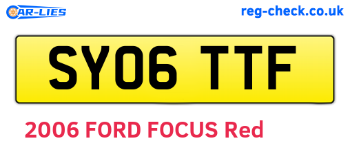 SY06TTF are the vehicle registration plates.