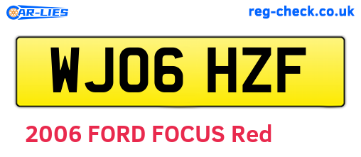 WJ06HZF are the vehicle registration plates.