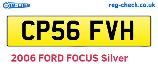 CP56FVH are the vehicle registration plates.