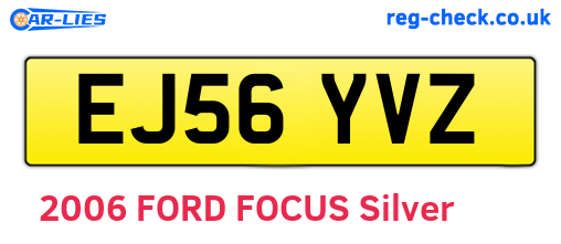 EJ56YVZ are the vehicle registration plates.