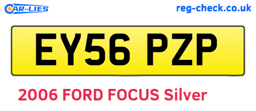 EY56PZP are the vehicle registration plates.