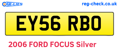 EY56RBO are the vehicle registration plates.