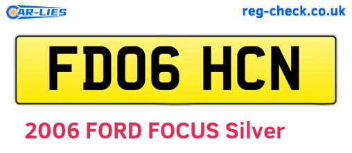 FD06HCN are the vehicle registration plates.