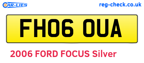 FH06OUA are the vehicle registration plates.