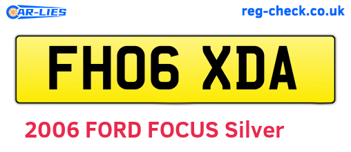 FH06XDA are the vehicle registration plates.