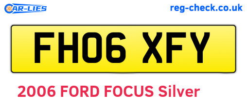 FH06XFY are the vehicle registration plates.