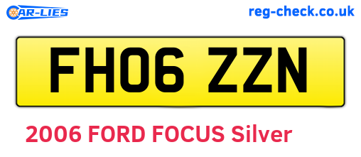 FH06ZZN are the vehicle registration plates.