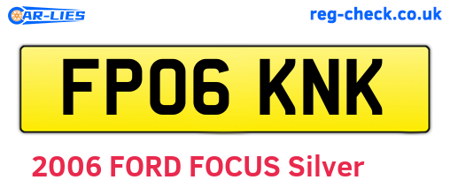 FP06KNK are the vehicle registration plates.