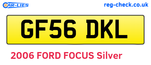 GF56DKL are the vehicle registration plates.