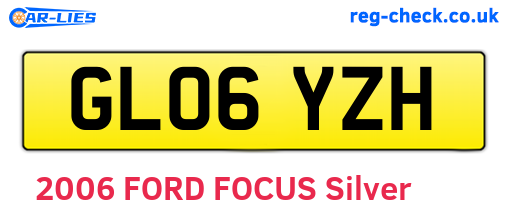 GL06YZH are the vehicle registration plates.
