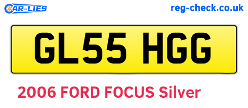 GL55HGG are the vehicle registration plates.