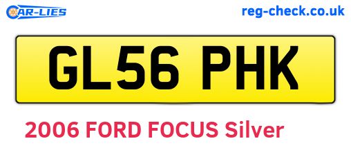 GL56PHK are the vehicle registration plates.