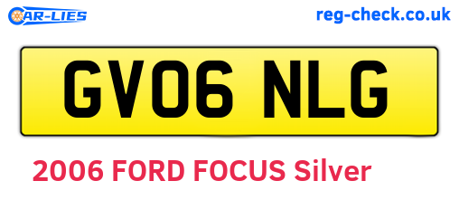 GV06NLG are the vehicle registration plates.