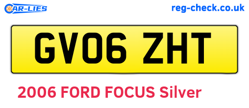 GV06ZHT are the vehicle registration plates.