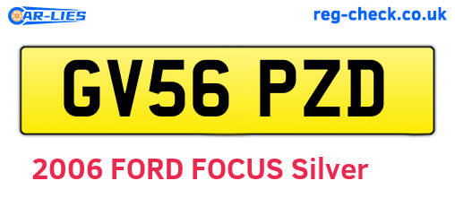 GV56PZD are the vehicle registration plates.