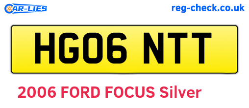 HG06NTT are the vehicle registration plates.