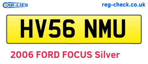 HV56NMU are the vehicle registration plates.