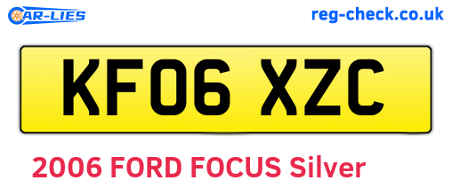 KF06XZC are the vehicle registration plates.