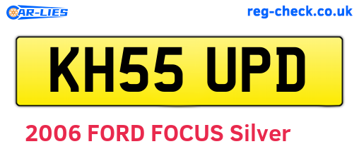 KH55UPD are the vehicle registration plates.