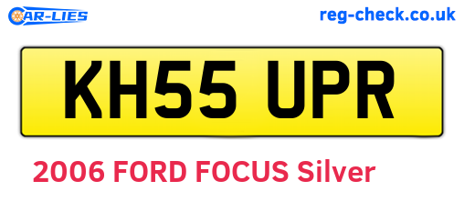 KH55UPR are the vehicle registration plates.