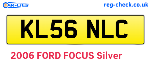 KL56NLC are the vehicle registration plates.