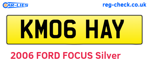 KM06HAY are the vehicle registration plates.