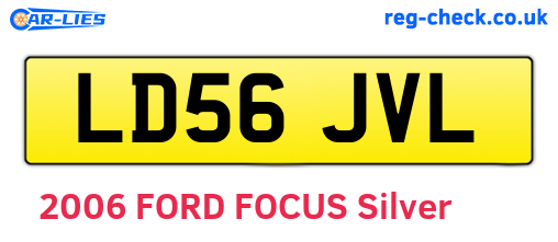 LD56JVL are the vehicle registration plates.