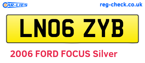 LN06ZYB are the vehicle registration plates.