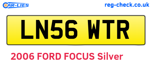 LN56WTR are the vehicle registration plates.