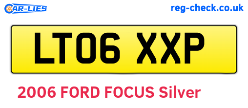 LT06XXP are the vehicle registration plates.