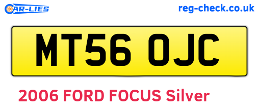 MT56OJC are the vehicle registration plates.