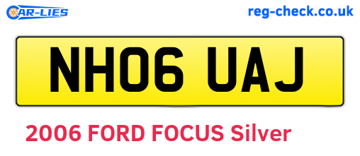 NH06UAJ are the vehicle registration plates.
