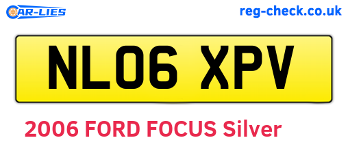 NL06XPV are the vehicle registration plates.