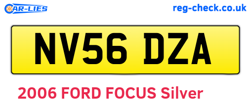 NV56DZA are the vehicle registration plates.