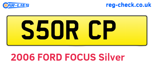 S50RCP are the vehicle registration plates.