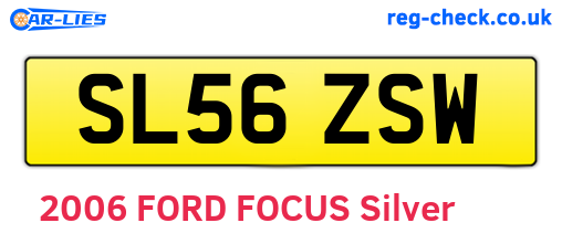 SL56ZSW are the vehicle registration plates.